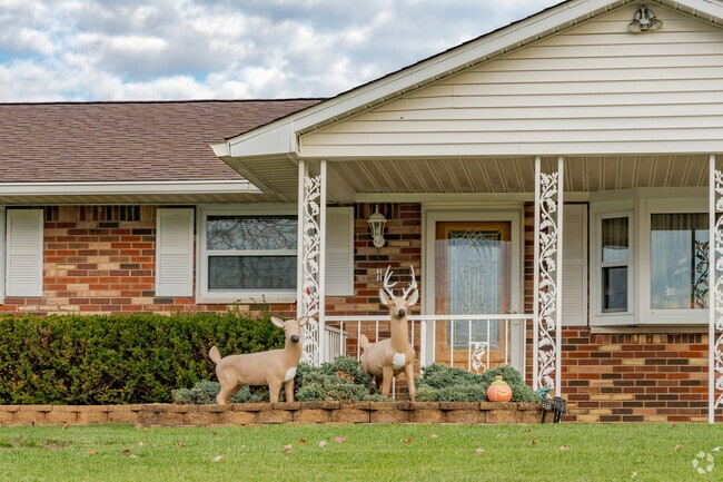 Residents of Greendale take pride in decorating and maintaining their front lawns.