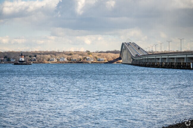 The Jamestown Bridge makes commuting from East Passage Estates to Newport or Providence easy.
