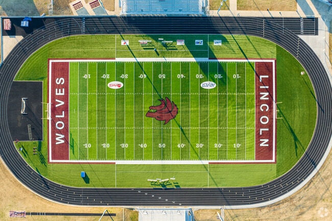The Lincoln HS football team play their home games at Wolfpack Stadium.