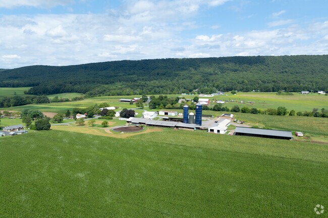 Farmland lines the outskirts of Pine Grove in Schuylkill County.