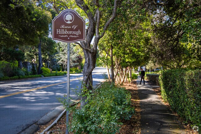 The town of Hillsborough is located south of San Francisco.