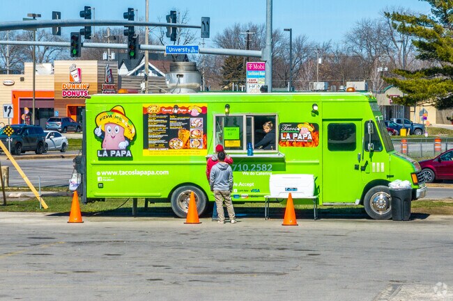 Tacos La Papa is another popular food truck in Martin Luther King Jr Park.