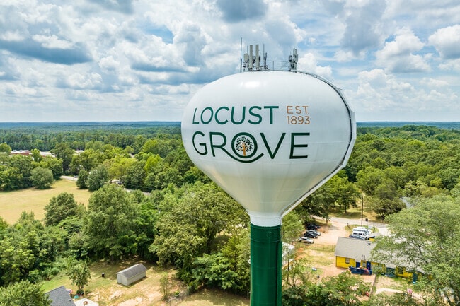 Locust Grove was a major rail distribution center for cotton, peaches, and other farm products.