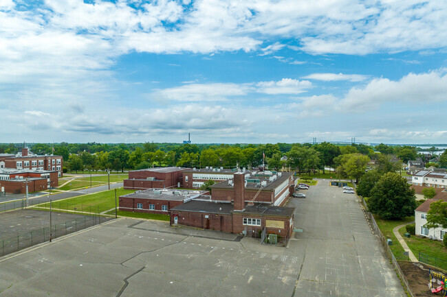 An aerial view of the Paul W. Carleton Elementary School campus