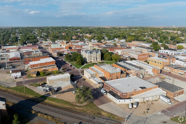 Fairbury's Courthouse square is the main hub for shopping and dining.