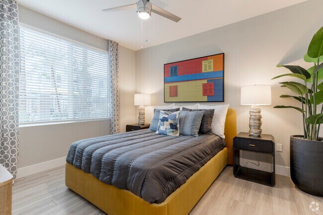 2BR, 2BA - 1,081SF - Primary Bedroom