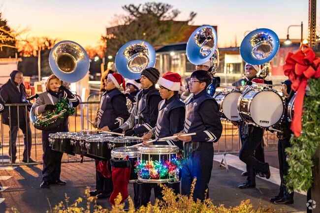 Live music is part of the Santa Lights Manassas celebration in Old Town Manassas.