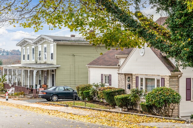 Some neighborhoods in Lippitt-Harris are nestled in the hills overlooking the town.