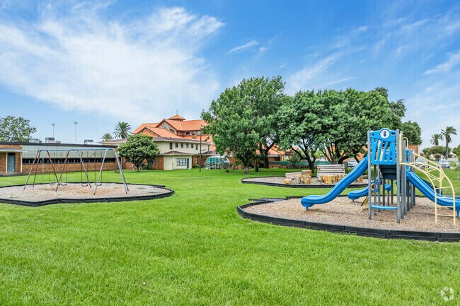 The playground at Our Lady of Fatima Catholic School buzzes with laughter and activity.