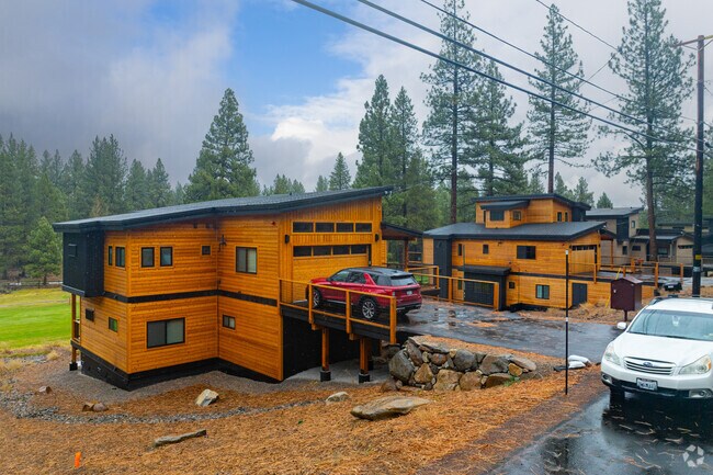 Contemporary mountain homes are common across newer Truckee neighborhoods.