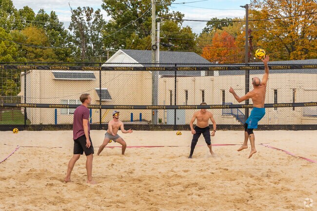 Residents can enjoy a match of volleyball at Marikka's Restaurant & Bier Stube in Picadome.
