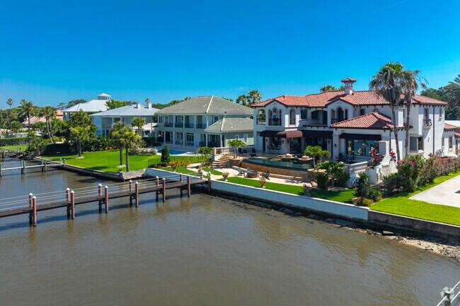 Ormond by the Sea has many riverfront homes that have private pools and docks.