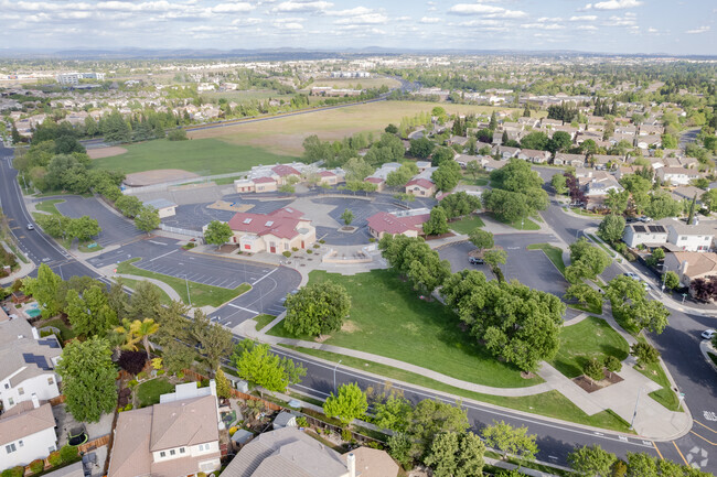 The Vencil Brown Elementary School is located in the Highland Reserve neighborhood.