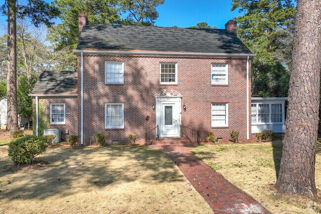 Downtown Lumberton holds a variety of older styled homes like this 2-story colonial.
