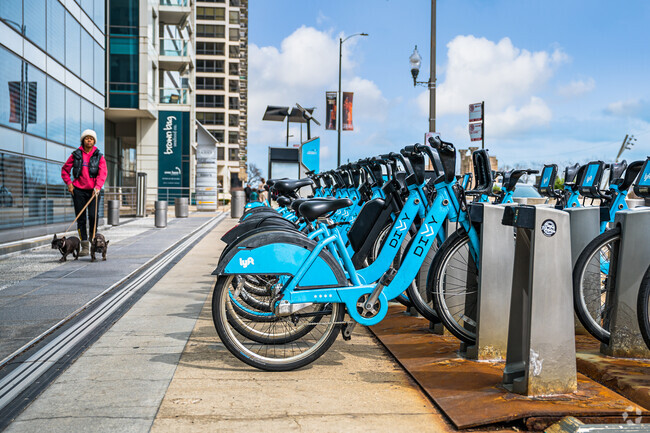 Locals can rent public Divvy bikes to ride around New East Side.