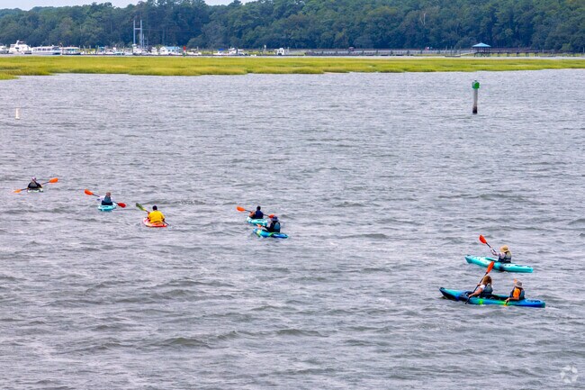 Indigo Run residents take advantage of the many waterways close to the neighborhood.