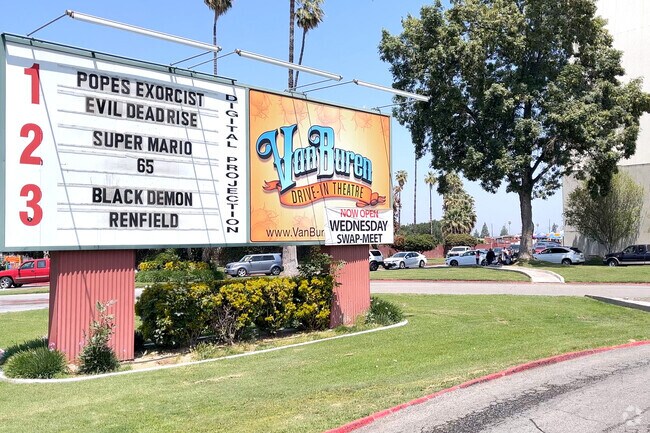 Arlington South's Van Buren Drive-in swap meet is held weekly.