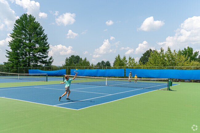 Inside the Blacksburg Park & Recreation are several tennis courts in Apperson-Dickerson.