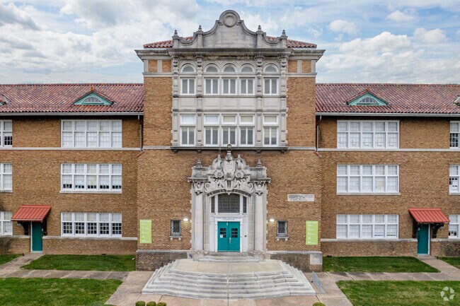 Walbridge Elementary is an architectural icon in the Mark Twain neighborhood of St Louis.