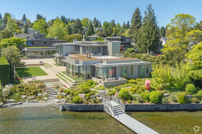 Go for a swim from your private dock in Denny Blaine.