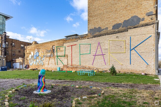 Waukegan residents can enjoy the public displays and murals at Art Park.