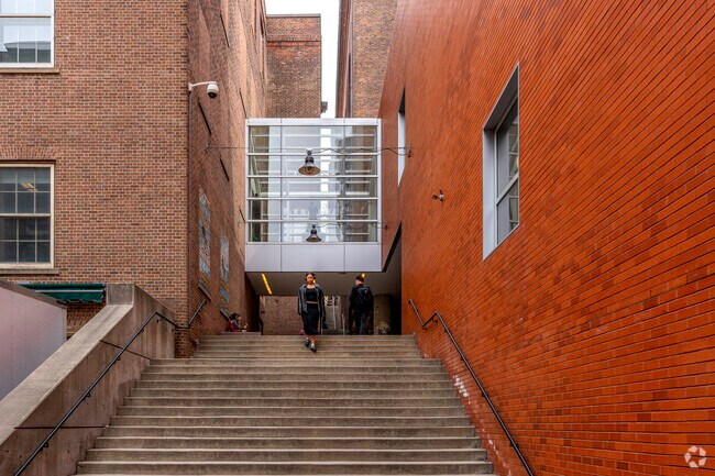Students Walk By The RISD Museum