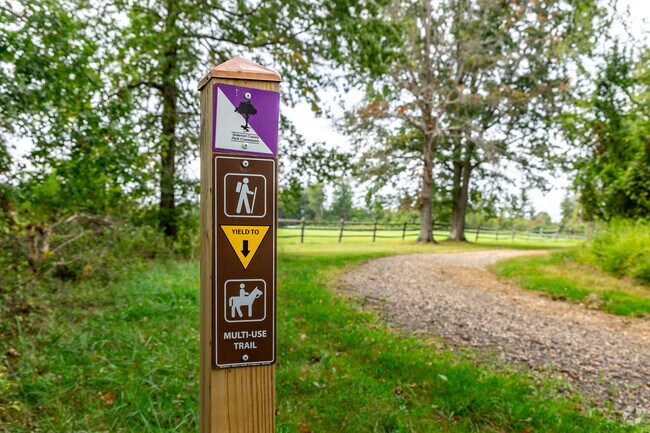 Hikers share the trails with horseback riders at Lord Stirling Park.
