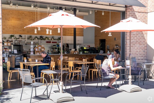Thatchers Coffee House sits in the middle of the Columbia House Shopping Complex.