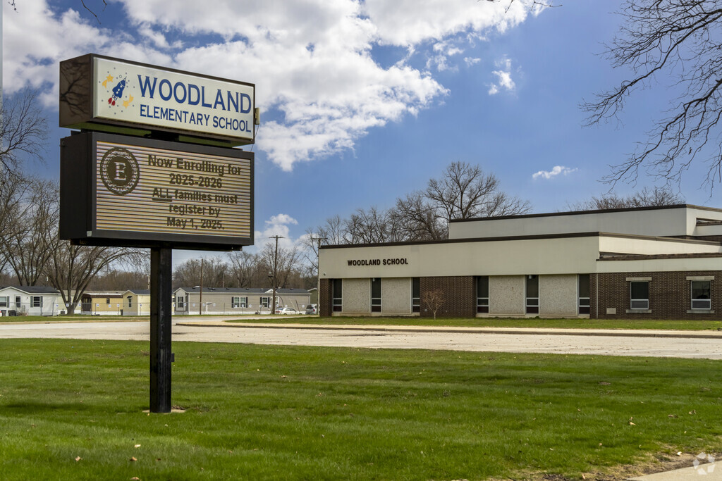 Woodland Elementary School served 438 students in grades PK, K-6 in 2025, according to Niche.