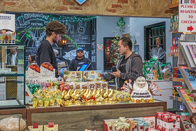 You can pick up German imported grocery and deli items at Old World.