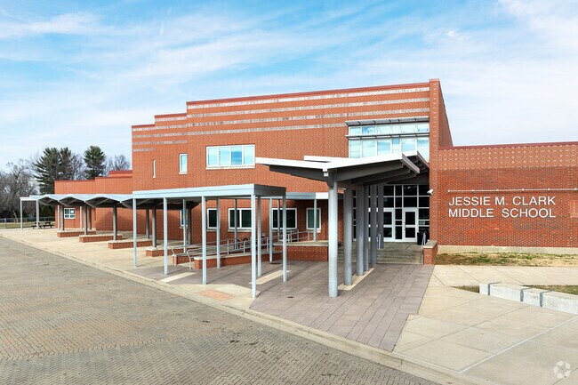 The student population of Jessie M Clark Middle School is 1,083 and the school serves 6-8.