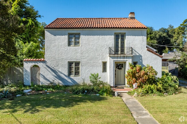 Colonial Revival homes show their historic influence like this Spanish Mediterranean.
