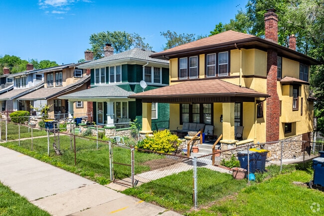 Brightly colored homes are commonly found in the Ivanhoe Southwest neighborhood.