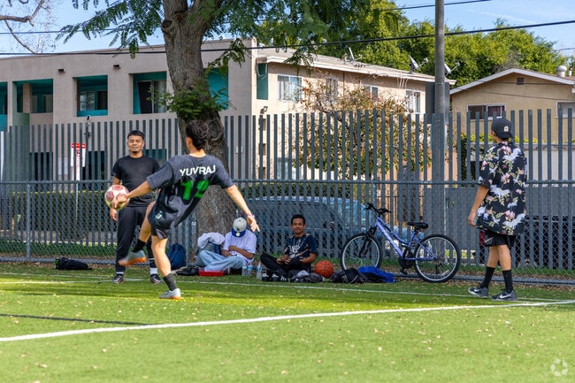 North Hills Community park has a range of soccer fields and children's playground for locals.