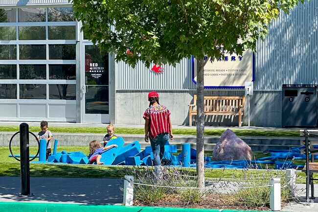 Plenty of play areas for the kids in Sebastopol, California.