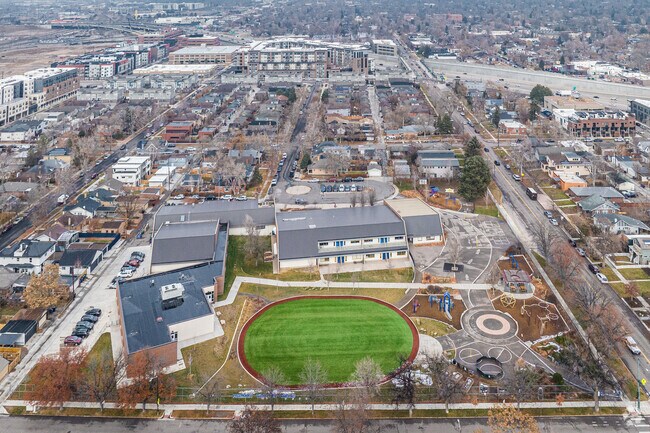 McKinley-Thatcher Elementary School on a winter day.