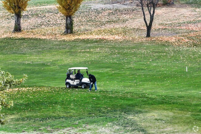 Warden residents enjoy getting their golf practice in at Sage Hills Golf Club.