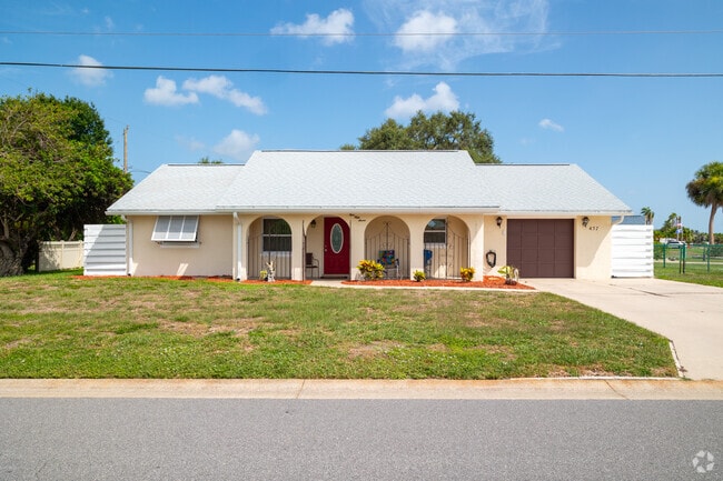 Venice East has many late 60's and 70's ranch style homes with mission style arches.