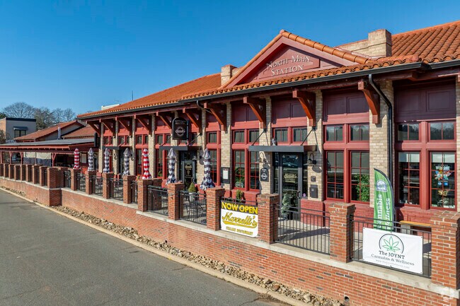 The historic buildings of Belmont have been given new life like the old train station.