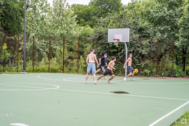 Pease Park offers excellent basketball amenities.