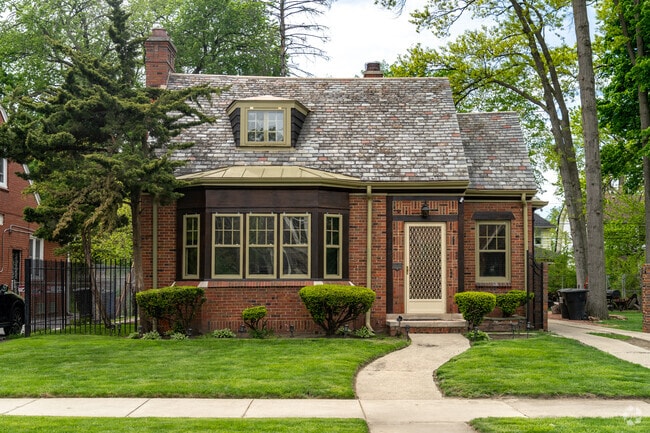 Ornate and well-maintained homes are found throughout Detroit's Martin Park neighborhood.