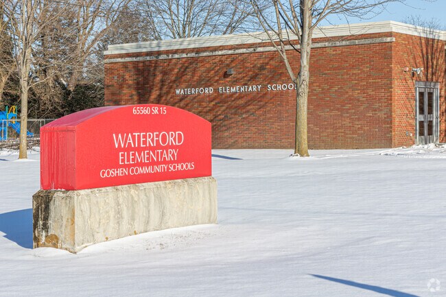 Waterford Elementary School serves Goshen students from kindergarten through fourth grade.