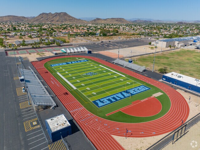 Deer Valley High School has athletic fields for physical education classes and team sports.