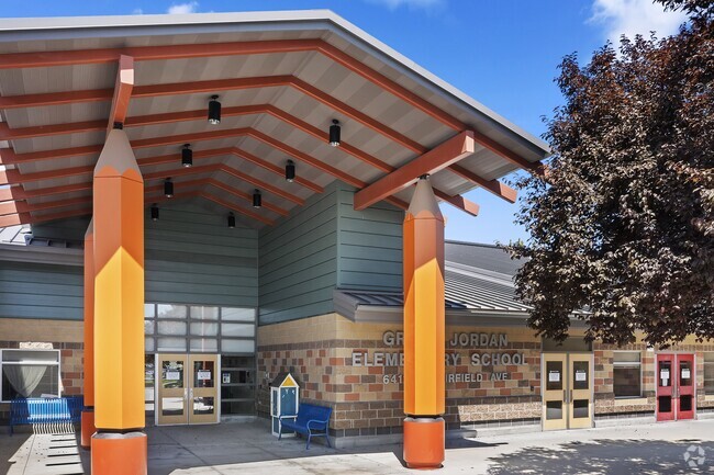 Grace Jordan Elementary School greets students with a unique entrance.