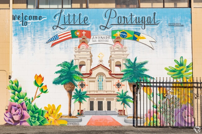 The Little Portugal mural by artist FATHERRICO is a must-see when visiting the neighborhood.