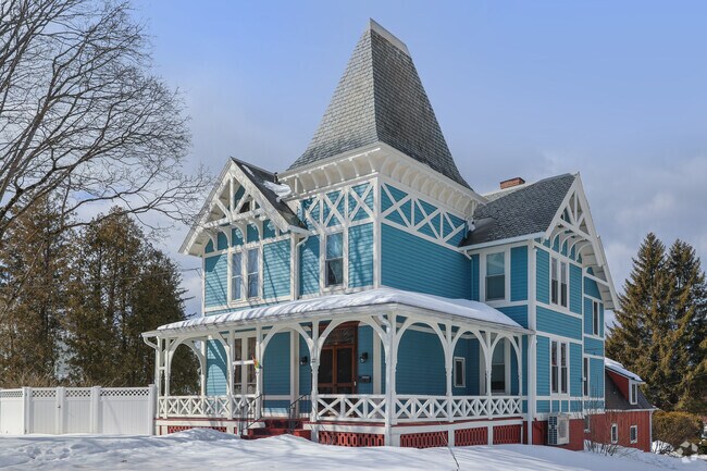 Downtown Greenfield offers a variety of homes, including expansive Queen Anne Victorian residences on generous sunny lots.