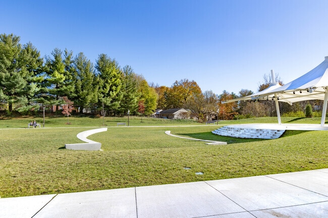 The ampitheater in Kuglia Park in Mack is often the sight of many public events.