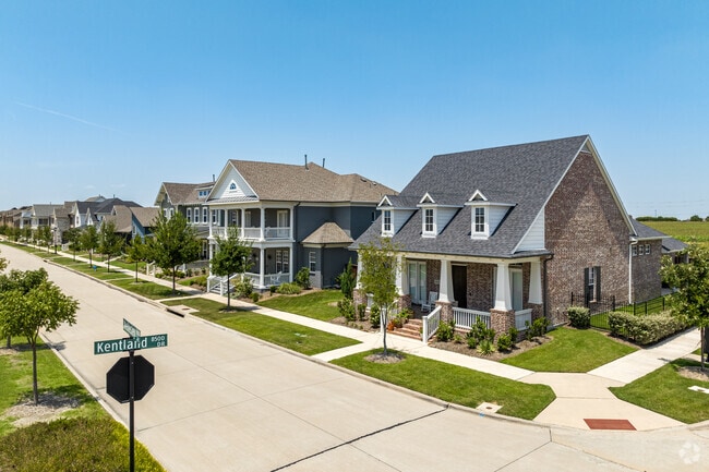 Luxury homes in West Frisco highlight stunning designs, combining classic with modern elements.