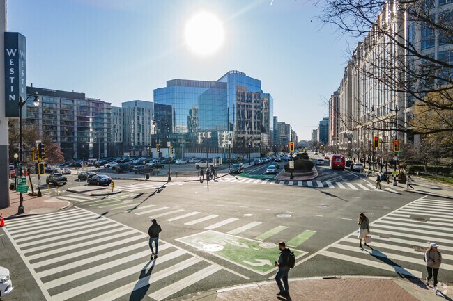 The Truxton Circle Neighborhood buzzes with commuters during rush hour and beyond.