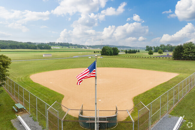 A beautiful country scene for residents at Snyder Community Park in Clay, Pennsylvania